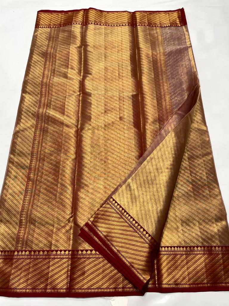 Rekha Style Jamawar Chanderi Handloom Saree