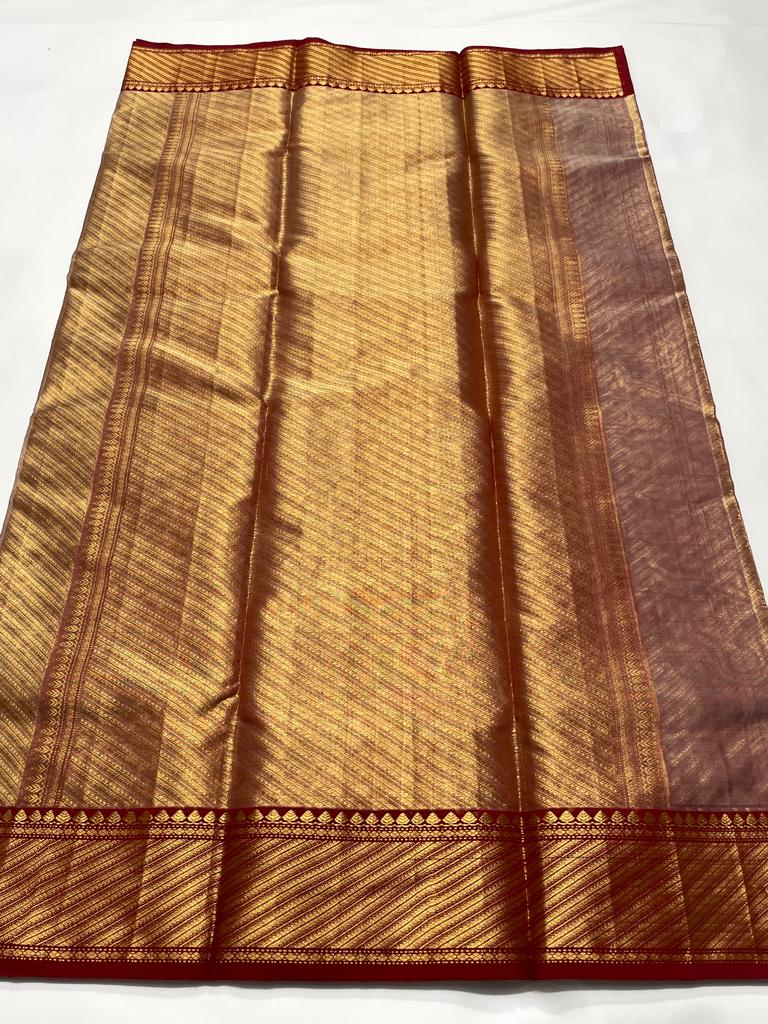 Rekha Style Jamawar Chanderi Handloom Saree
