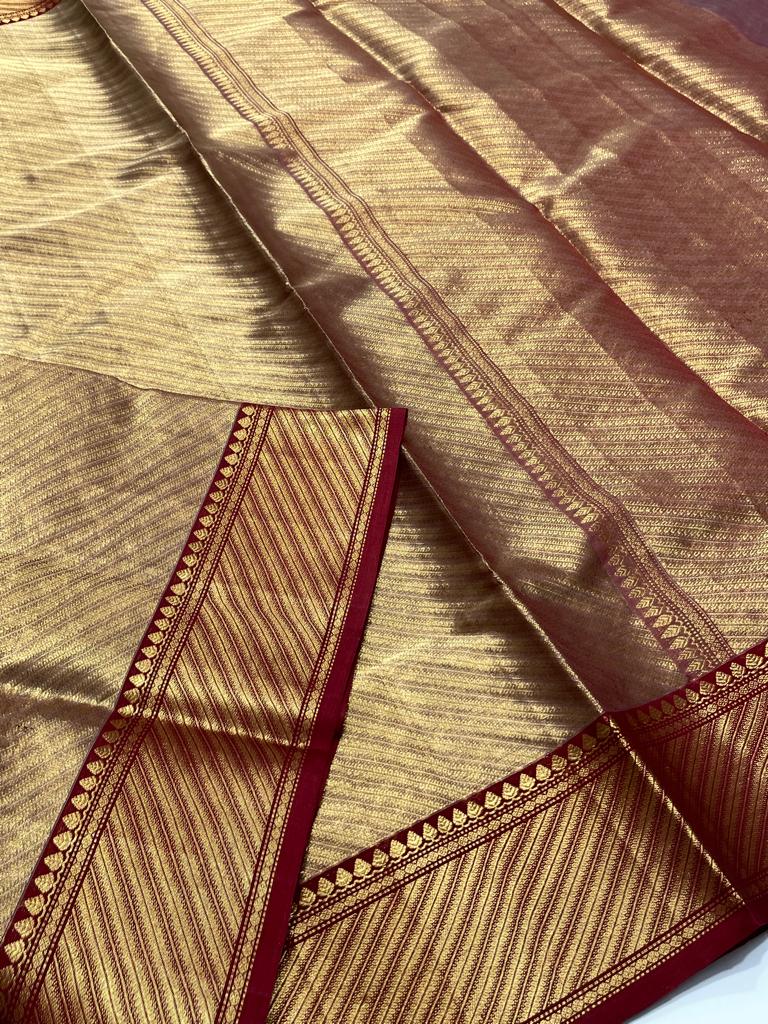 Rekha Style Jamawar Chanderi Handloom Saree